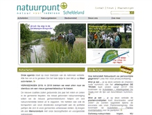Tablet Screenshot of natuurpuntscheldeland.be